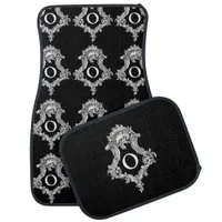 O Monogram Initial Set of Car Mats