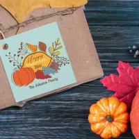 Fall-Themed Leaves Berries Pumpkin Thanksgiving  Favor Tags