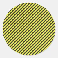 Thin Black and Yellow Diagonal Stripes