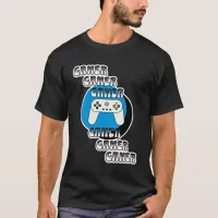 Blue and Black Gamer | Video Controller T-Shirt