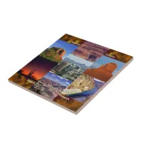 Arizona Desert Collage Tile