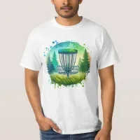 Green and Blue Disc Golf Themed T-Shirt