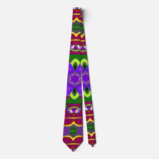 Cœurs kaléidoscope - Hearts painting kaleidoscope  Neck Tie