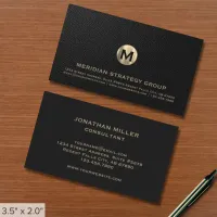 Elegant Monogram Business Card