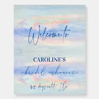 On Cloud Nine Pastel Bridal Shower Welcome Sign