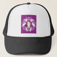 Purple Unicorn Mandala Trucker Hat