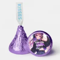 Pretty Anime Girl Personalized Birthday Hershey&#174;'s Kisses&#174;