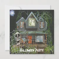 Halloween Haunted House Invitation