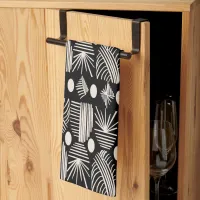 Caribbean Tribal Mudcloth: Black, White, Kitchen Towel