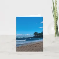 Blank Tropical Island Landscape Seascape  Card