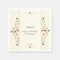 Annaprashan First Rice Ceremony Photo Welcome Sign Napkins