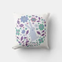 Adorable Bunny Throw Pillow