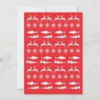 Christmas Greetings for Shark Lovers Ugly Sweater