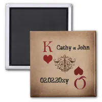 Rustic Las Vegas Wedding Cards Magnet