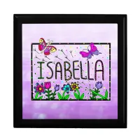 Isabella - The Name Isabella Whimsical Drawing  Gift Box