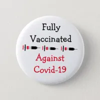 Fully Vaccinated and Boosted against Covid - 19 Button