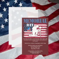 Thumbnail for Memorial Day Remembrance of Fallen Flag Cookout Invitation
