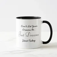 Inspirational Quote Black and White Coffee Mug