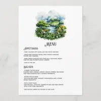 Ireland Destination Wedding Menu