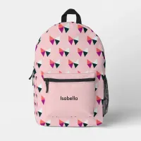 Pretty Pink Bows Pattern Girls Personalized School Printed Backpack