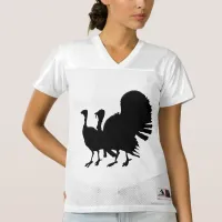 Silhouette of Turkeys Women's Football Jersey