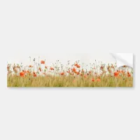 Just Poppies | Pretty Floral Photo Bumper Sticker