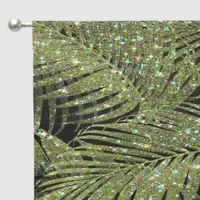 Sparkling Palm Leaves Green ID831 Blackout Curtains