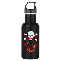 Jolly Roger O Monogram Initial Water Bottle