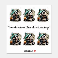 "Pandalicious Chocolate Cravings" Sticker