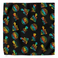 blm x gay pride rainbow black lives matter protest bandana