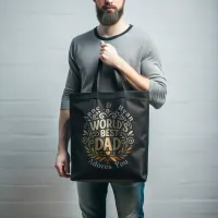 World's Best Dad - Customizable Father's Gift Tote Bag