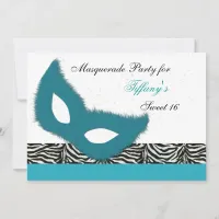 Sweet 16 Masquerade party Invitation