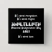 Juneteenth is a Federal Holiday Button