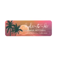 Tropical Isle Sunrise Bride-to-Be Pink ID581 Label