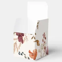 Boho Wildflower Vintage Fall Wedding Favor Boxes