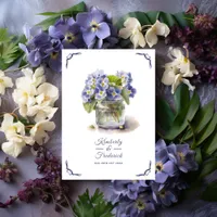 Future Dusk Common Evening Primrose Floral Wedding Program