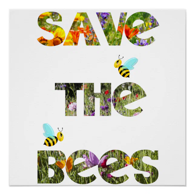 Sauvez les abeilles (anglais) Poster