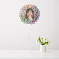 5th Birthday Girl Photo Balloon