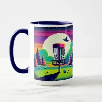 Pixel Art Disc Golf Course Mug