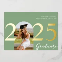 Modern Arch | Foil Photo Graduation Announcement