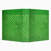 Binder - Green Netting in Crochet