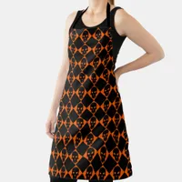 Halloween Harlequin Skull All-Over Print Apron