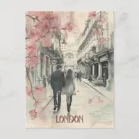 Romance in London Postcard