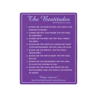 Holy Scripture Matthew 5:3 to 5:10 Beatitudes Metal Print