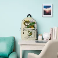 Melodic Angel of Harmony Printed Backpack