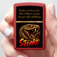 Embracing the year of the snake 2025 zippo lighter