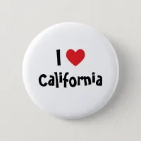 I Love California Button