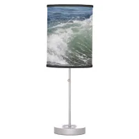 Ocean Wave Photo Beach Coastal Table Lamp