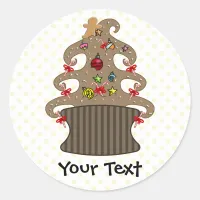 Cute Cupcakes Holiday Gifts Classic Round Sticker