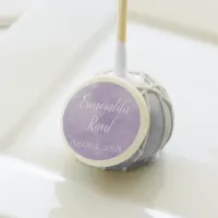 Lavender Watercolor Wedding Cake Pop